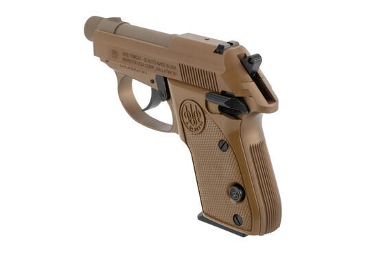 Beretta Tomcat .32 ACP Pistol has a polymer grip